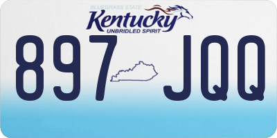 KY license plate 897JQQ