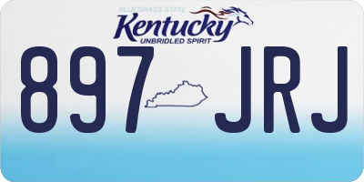 KY license plate 897JRJ