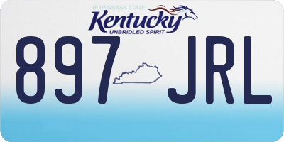 KY license plate 897JRL