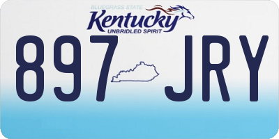 KY license plate 897JRY