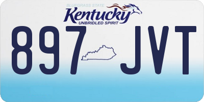 KY license plate 897JVT