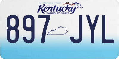KY license plate 897JYL