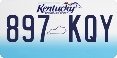 KY license plate 897KQY
