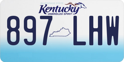 KY license plate 897LHW