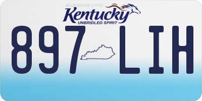 KY license plate 897LIH