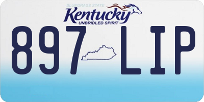 KY license plate 897LIP