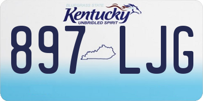 KY license plate 897LJG