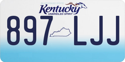 KY license plate 897LJJ