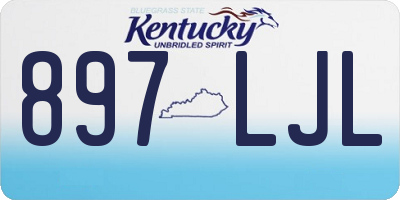 KY license plate 897LJL