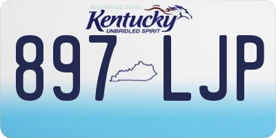 KY license plate 897LJP