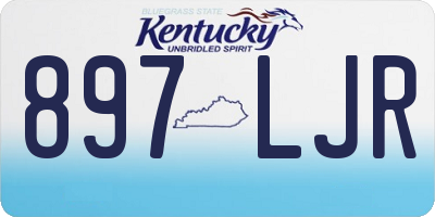 KY license plate 897LJR