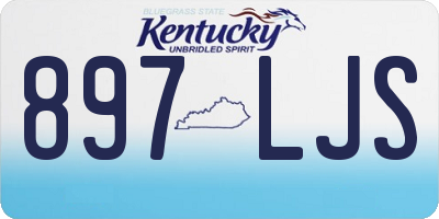 KY license plate 897LJS