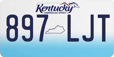 KY license plate 897LJT