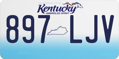 KY license plate 897LJV