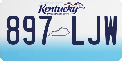 KY license plate 897LJW