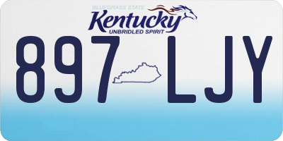 KY license plate 897LJY