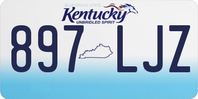 KY license plate 897LJZ