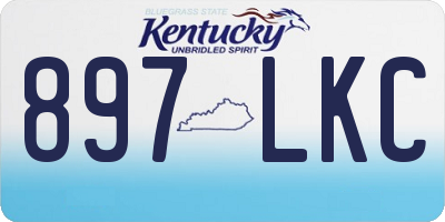 KY license plate 897LKC