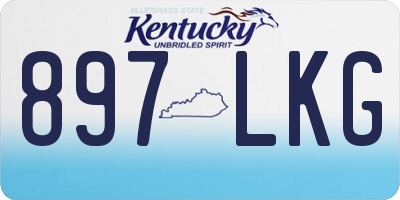 KY license plate 897LKG