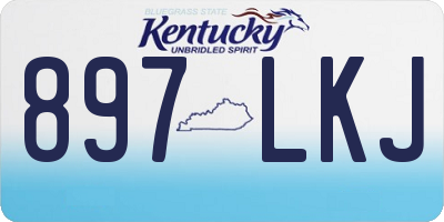 KY license plate 897LKJ