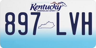 KY license plate 897LVH
