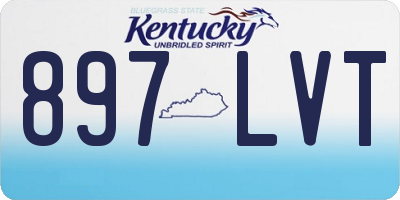 KY license plate 897LVT
