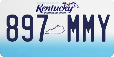 KY license plate 897MMY