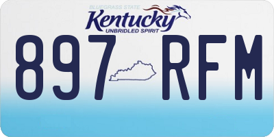 KY license plate 897RFM