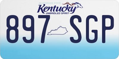 KY license plate 897SGP