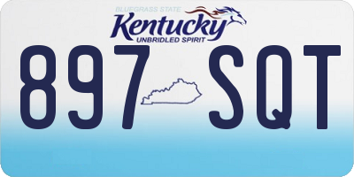 KY license plate 897SQT