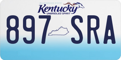 KY license plate 897SRA