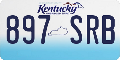 KY license plate 897SRB