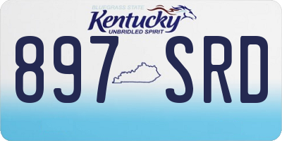 KY license plate 897SRD