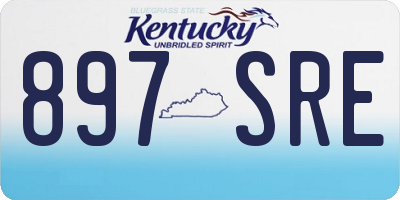 KY license plate 897SRE
