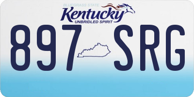 KY license plate 897SRG