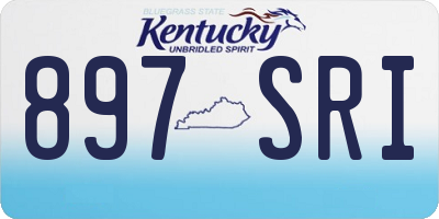KY license plate 897SRI