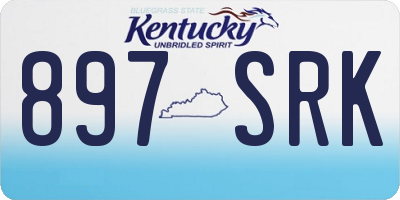 KY license plate 897SRK