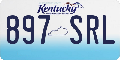 KY license plate 897SRL