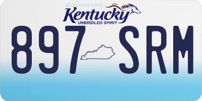 KY license plate 897SRM
