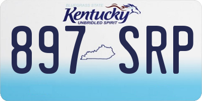 KY license plate 897SRP