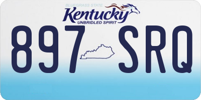 KY license plate 897SRQ