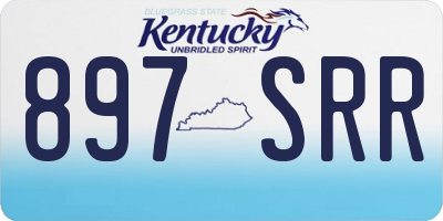 KY license plate 897SRR