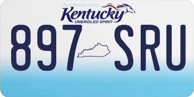 KY license plate 897SRU