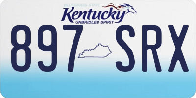 KY license plate 897SRX