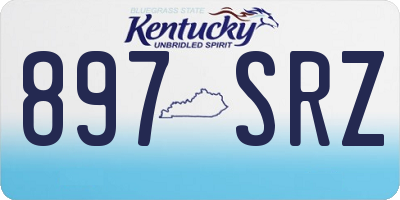 KY license plate 897SRZ