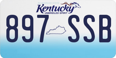 KY license plate 897SSB