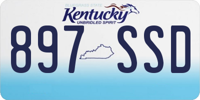 KY license plate 897SSD