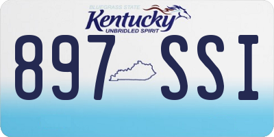 KY license plate 897SSI