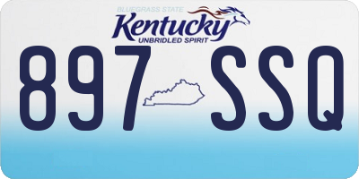 KY license plate 897SSQ