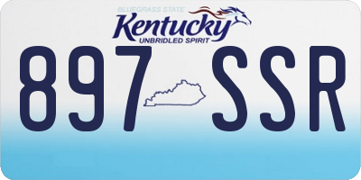 KY license plate 897SSR